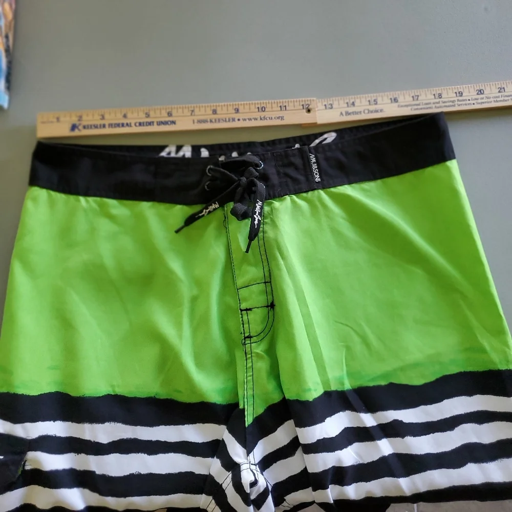 Maui & Sons Men's Swim Trunks Beach Surf Shorts Hawaiian Board Shorts 36” Waist